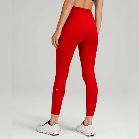 Lululemon Base Pace High Rise Tight 25" Dark Red Women’s 6 Workout Leggings - Picture 1 of 12